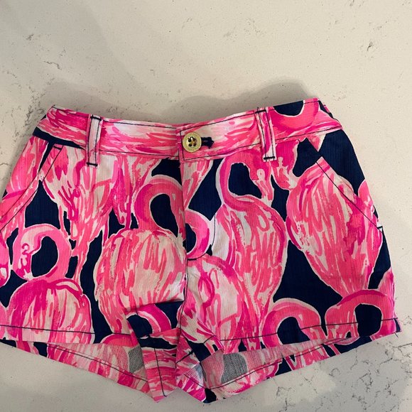 Lilly Pulitzer Girl's Mini Callahan Shorts in High Tide - Picture 2 of 5
